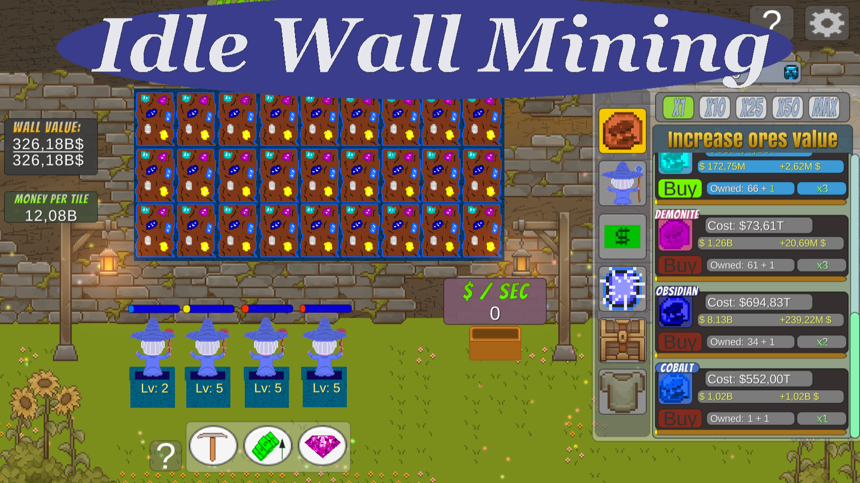 Idle Wall Mining